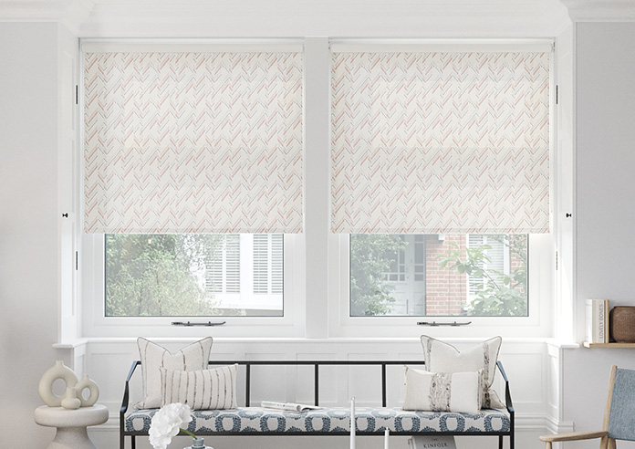 Dashing Zigzags, Pink Hues - Twist&Fit Roller Blind - Image 3